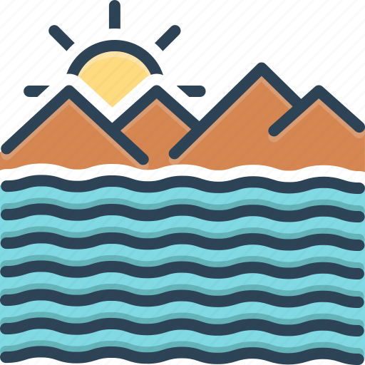 Briny, deep, mare, ocean, saline, sea, wave icon - Download on Iconfinder