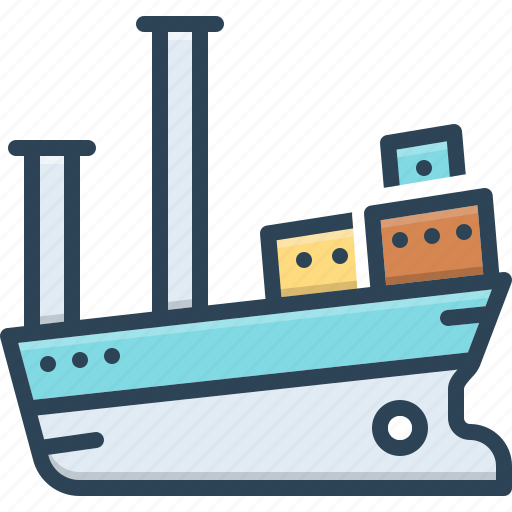 Boat, cargo, marine, ship, transport, travel, vessel icon - Download on Iconfinder
