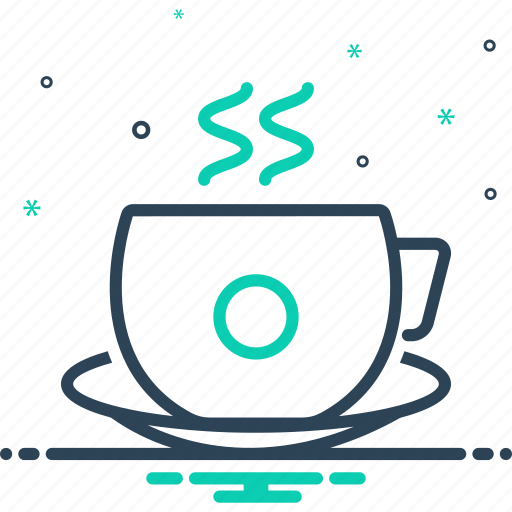 Beverage, caffeine, drink, hot, latte, plate, tea icon - Download on Iconfinder