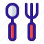 cutlery, food, fork, knife, restaurant 