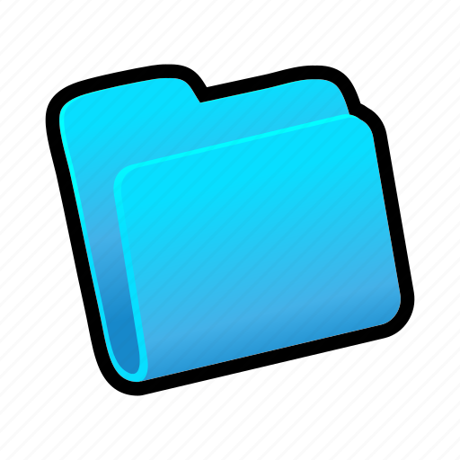 Blue, closed, folder icon - Download on Iconfinder