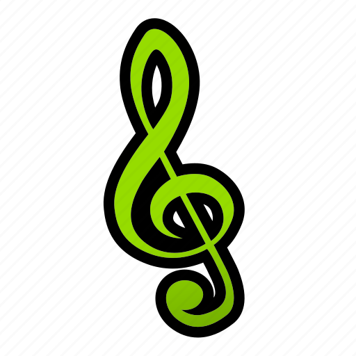 Clef, music, note, song, sound, treble icon - Download on Iconfinder