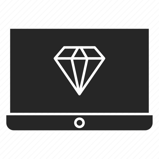 Art, computer, design, diamond, laptop icon - Download on Iconfinder