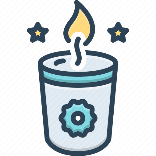 Candle, candlestick, cimmerian, lobworm, melt, soy candle, wax icon - Download on Iconfinder