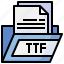 ttf, document, formats, extension, archive 