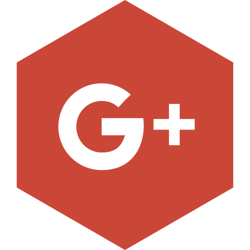 Google, hexagon, media, plus, social icon - Free download