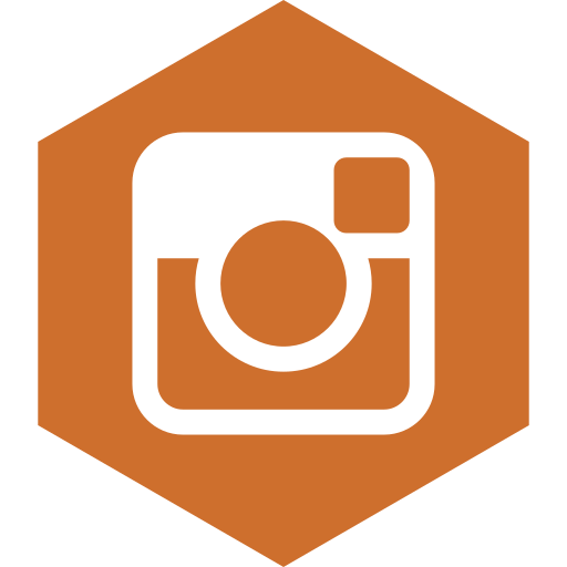 Hexagon, instagram, media, social icon - Free download
