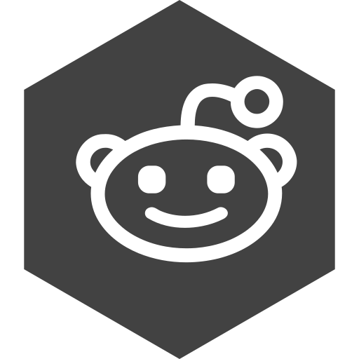 Hexagon, media, reddit, social icon - Free download