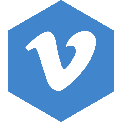 Hexagon, media, social, vimeo icon - Free download