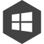 hexagon, media, social, store, window 
