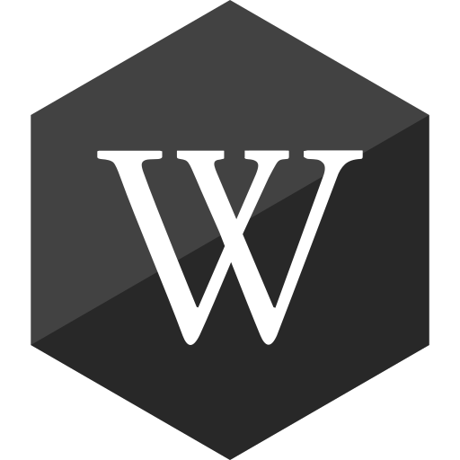 Gloss, hexagon, media, social, wikipedia icon - Free download