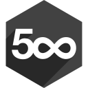 hexagon, media, shadow, social, 500, pixel 