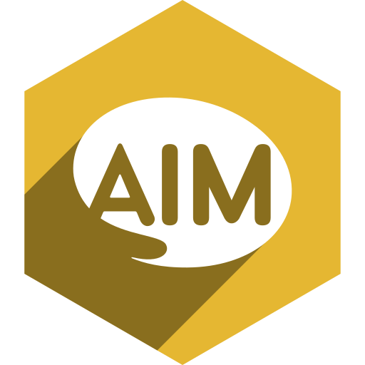 Aim, hexagon, media, shadow, social icon - Free download