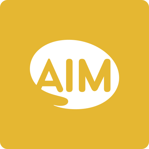 Aim, media, social, square icon - Free download