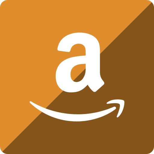 Amazon, gloss, media, social, square icon - Free download