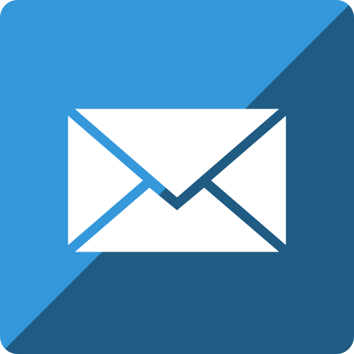 Gloss, mail, media, social, square icon - Free download