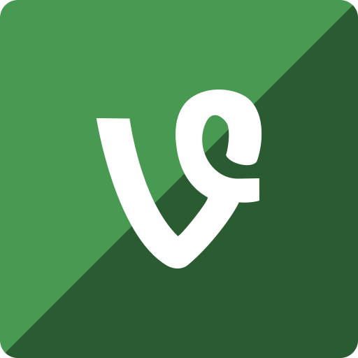 Gloss, media, social, square, vine icon - Free download