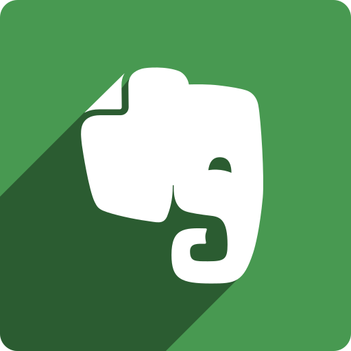 Evernote, media, shadow, social, square icon - Free download