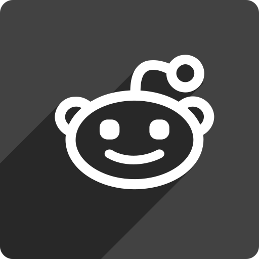 Media, reddit, shadow, social, square icon - Free download