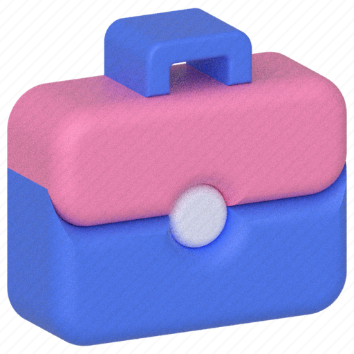 Briefcase, business, portfolio, case, career, suitcase 3D illustration - Download on Iconfinder