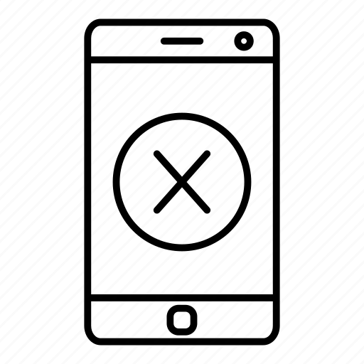 Error, refuse, rejected, smartphone icon - Download on Iconfinder