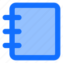 file, document, notebook, address