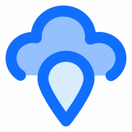 Cloud, location, pin, storage icon - Download on Iconfinder
