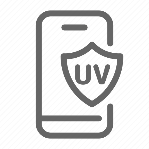 Smartphone, mobile, security, shield, uv, device, protection icon - Download on Iconfinder