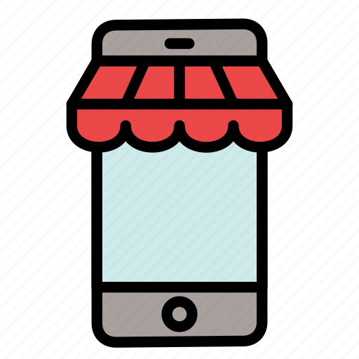Market, mobile, online store, phone, shopping, store icon - Download on Iconfinder
