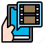 film, movie, app, smartphone, mobile, technology 