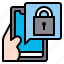 lock, app, smartphone, mobile, technology 