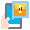 document, envelope, app, smartphone, mobile, technology