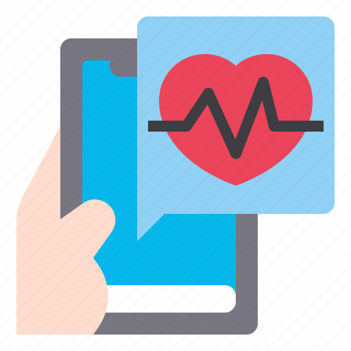 Heart, rate, app, smartphone, mobile, technology icon - Download on Iconfinder