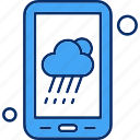 application, cloud, cloudy, mobile, weather