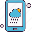 application, cloud, cloudy, mobile, weather 