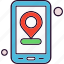 application, location, locator, mobile, place 