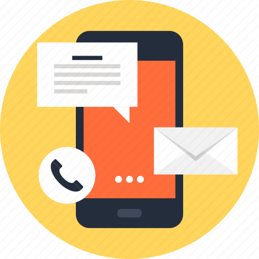 phone email vector icons
