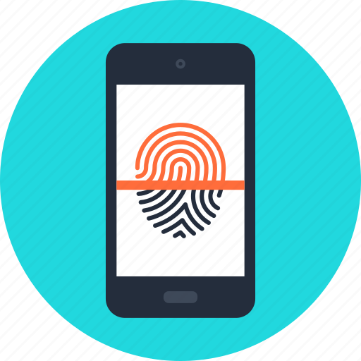 Fingerprint, identification, identity, mobile, phone, protection, security icon - Download on Iconfinder