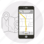 app, application, gps, iphone, navigator, smartphone, map 