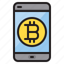 bitcoin, mobile, computer, technology