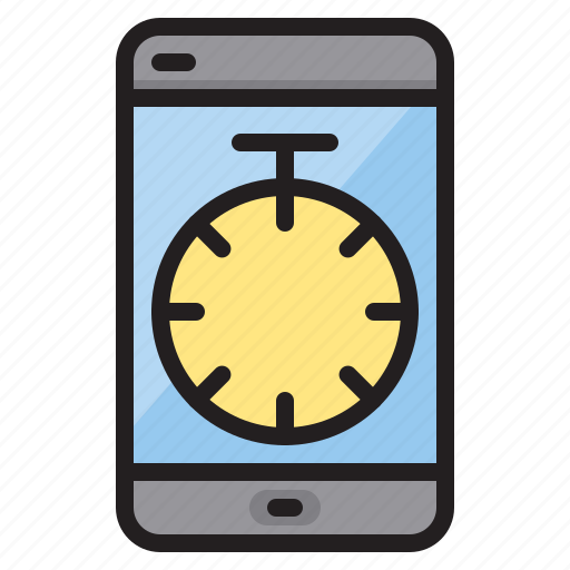 Clock, mobile, computer, technology, time icon - Download on Iconfinder