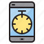 clock, mobile, computer, technology, time 