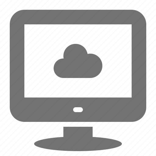 Backup, cloud, computer, data, desktop, internet, screen icon - Download on Iconfinder