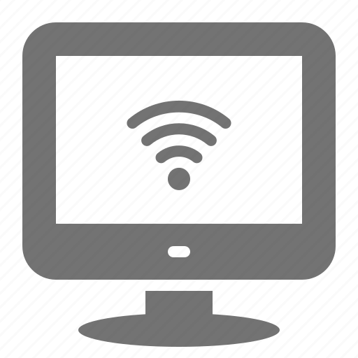 Computer, desktop, internet, network, screen, wifi, wireless icon - Download on Iconfinder
