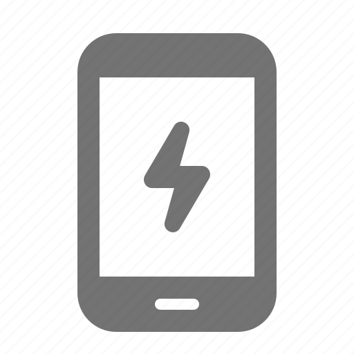 Charge, device, energy, lightning, mobile, power, tablet icon - Download on Iconfinder