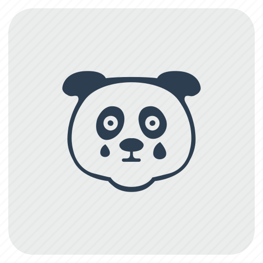 Animal, avatar, baby, cry, face, panda icon - Download on Iconfinder