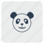 animal, bear, head, panda, smile 