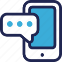 chat, communication, features, message, mobile, phone, smartphone