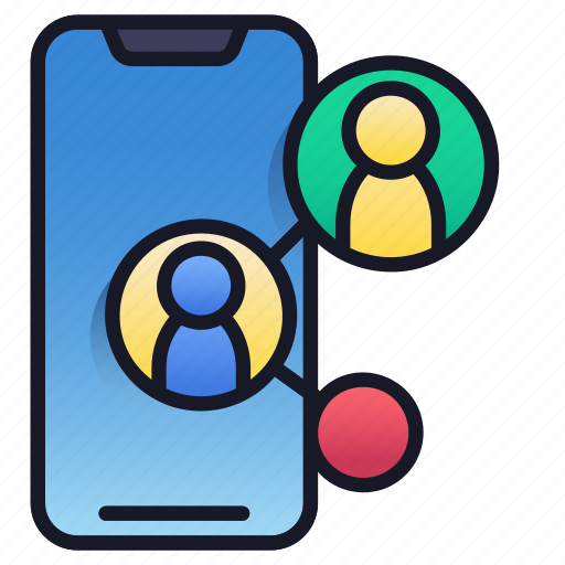 Lineal, mobile, sharing, share, internet, network, application icon - Download on Iconfinder