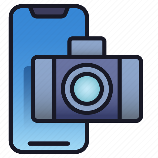 Lineal, mobile, camera, photo, phone, application icon - Download on Iconfinder